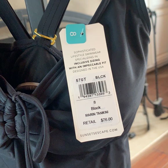 New Sunsets Escape blank tankini swimsuit top 8 - Picture 3 of 6